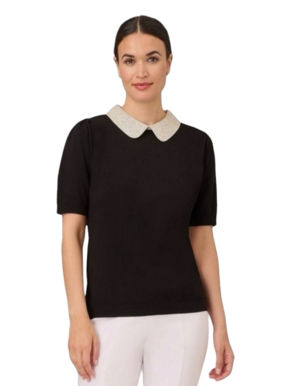 EUC- Adrianna Papell Peter Pan Collar Sweater